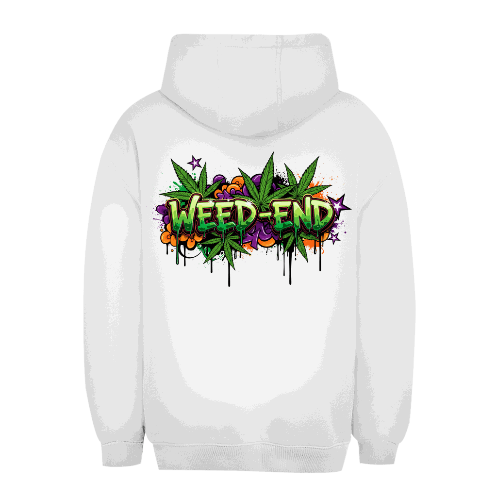 Unisex Oversize Hoodie in schwarzer Farbe mit Kapuze und Kängurutasche von Division420