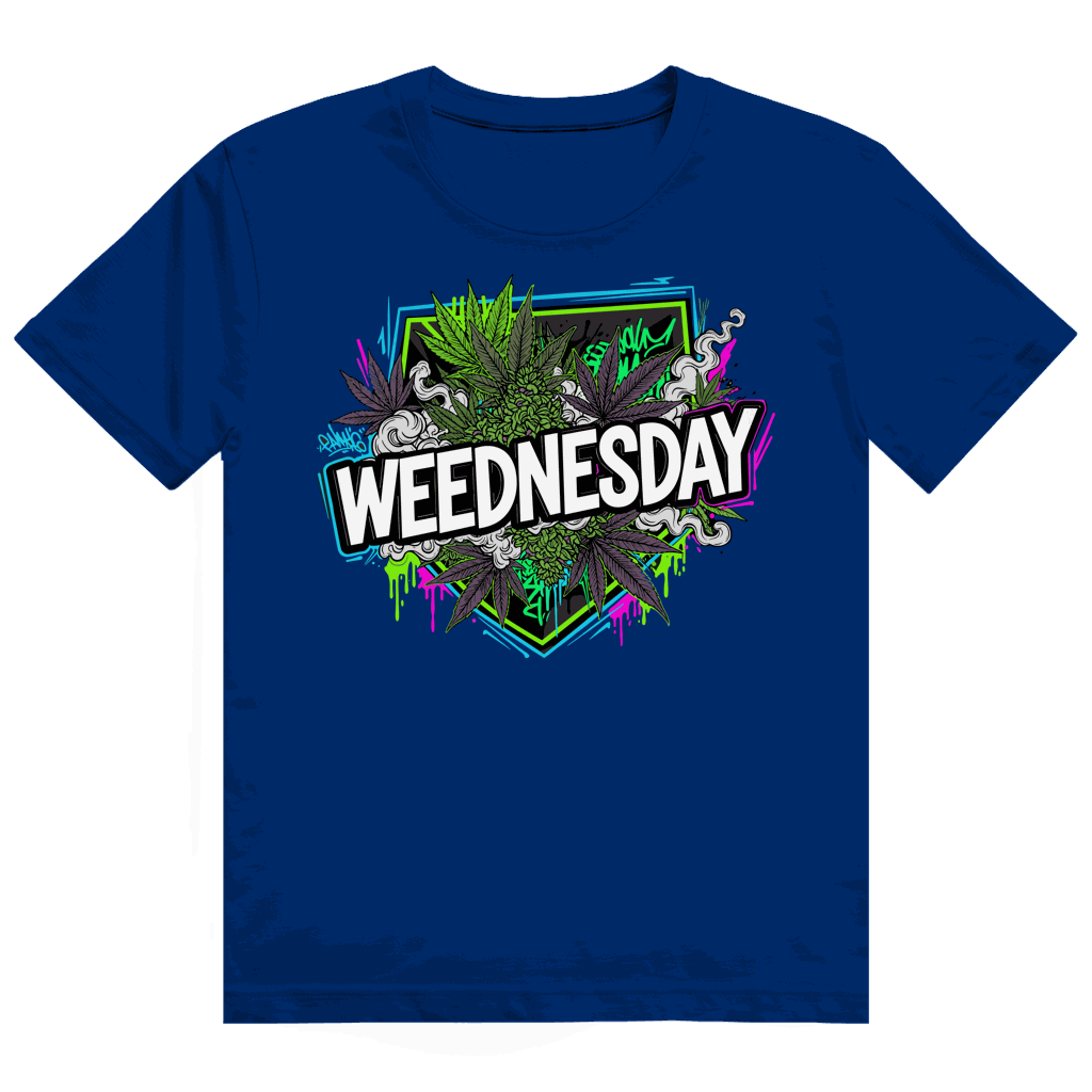 Größentabelle für Division420 Heavy Cotton T-Shirt Weednesday Art Print