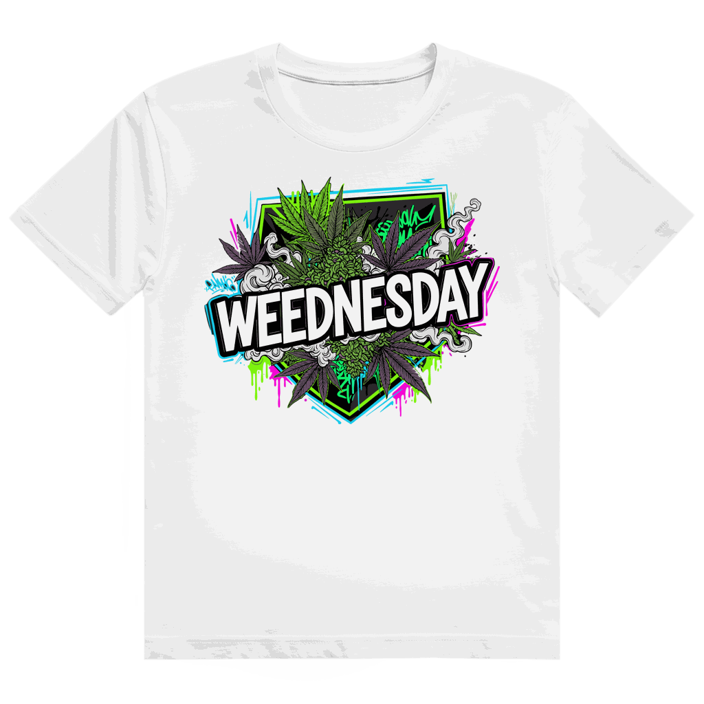 Größentabelle für Heavy Cotton T-Shirt von Division420 mit Weednesday Art Print