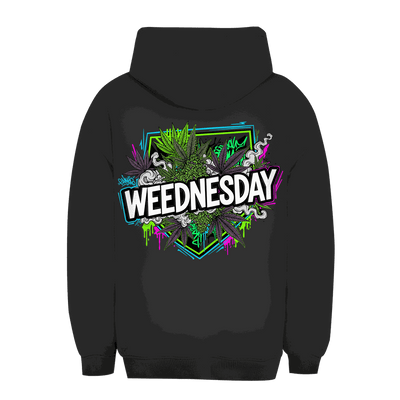 Unisex Oversize Hoodie mit Weednesday Art Print von Division420 in urbanem Stil und entspanntem Komfort