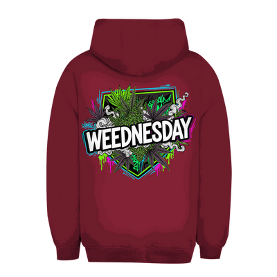Unisex Oversize Hoodie mit Weednesday Art Print von Division420 in urbanem Stil