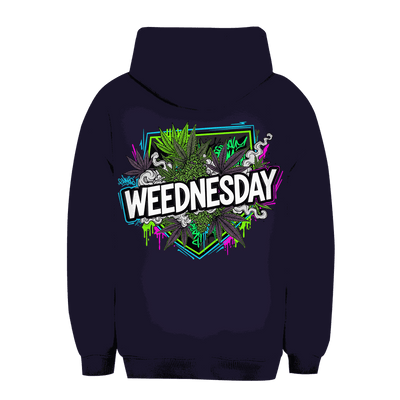 Unisex Oversize Hoodie von Division420 mit Weednesday Art Print und nachhaltigem Baumwollmix