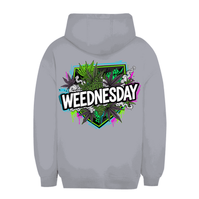 Unisex Oversize Hoodie mit Weednesday Art Print und urbanem Streetstyle