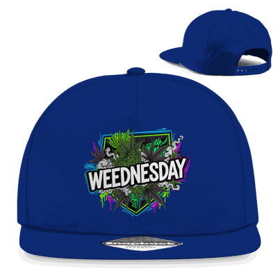 Snapback Cap von Division420 mit Weednesday Art Print, 5-Panel Design und verstellbarem Verschluss