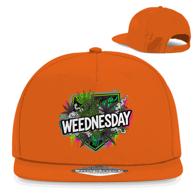 Division420 Snapback Cap Weednesday Art Print urbaner Streetwear Style aus Baumwoll-Twill mit Retro Snapback-Verschluss