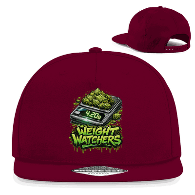 Division420 Snapback Cap Weight Watchers aus Baumwoll-Twill mit flachem Schirm und Retro-Snapbackverschluss