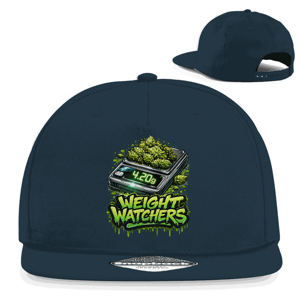 Division420 Snapback Cap Weight Watchers aus Baumwoll-Twill mit flachem Schirm und retro Snapback Verschluss