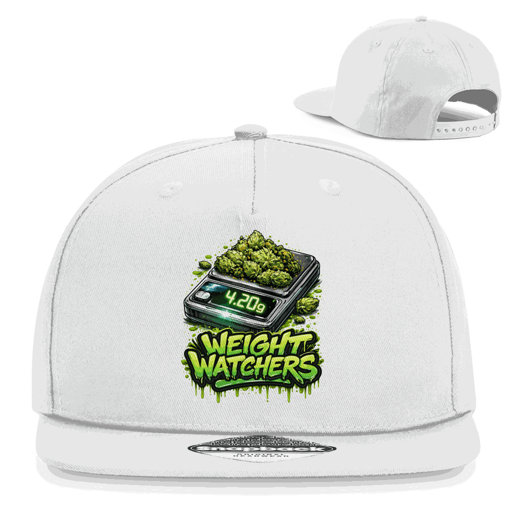 Division420 Snapback Cap Weight Watchers aus Baumwoll-Twill mit flachem Schirm und Retro-Snapbackverschluss