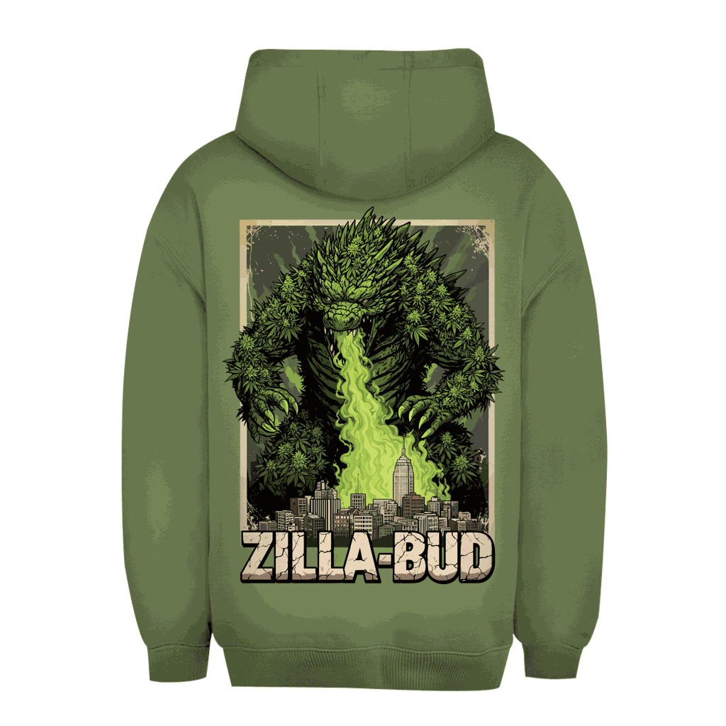 Unisex Oversize Hoodie Zilla-Bud von Division420 in urbanem Style und nachhaltiger Qualität