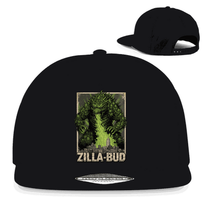 Division420 Snapback Cap Zilla-Bud aus Baumwoll-Twill mit flachem Schirm und Retro-Snapbackverschluss