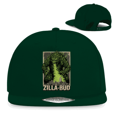 Division420 Snapback Cap Zilla-Bud aus Baumwoll-Twill mit flachem Schirm und Retro-Snapbackverschluss
