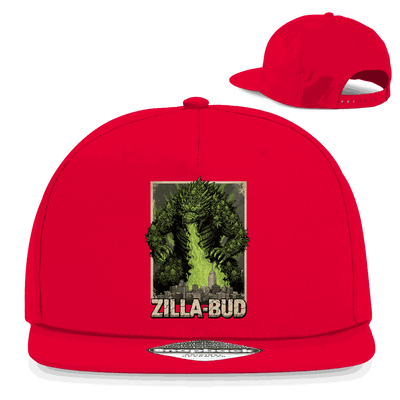 Division420 Snapback Cap Zilla-Bud aus Baumwoll-Twill mit flachem Schirm und Retro Snapback-Verschluss