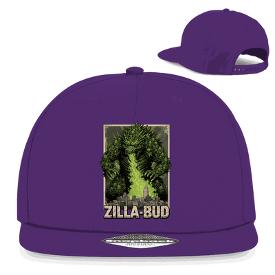 Division420 Snapback Cap Zilla-Bud aus Baumwoll-Twill mit Retro-Snapback und flachem Schirm