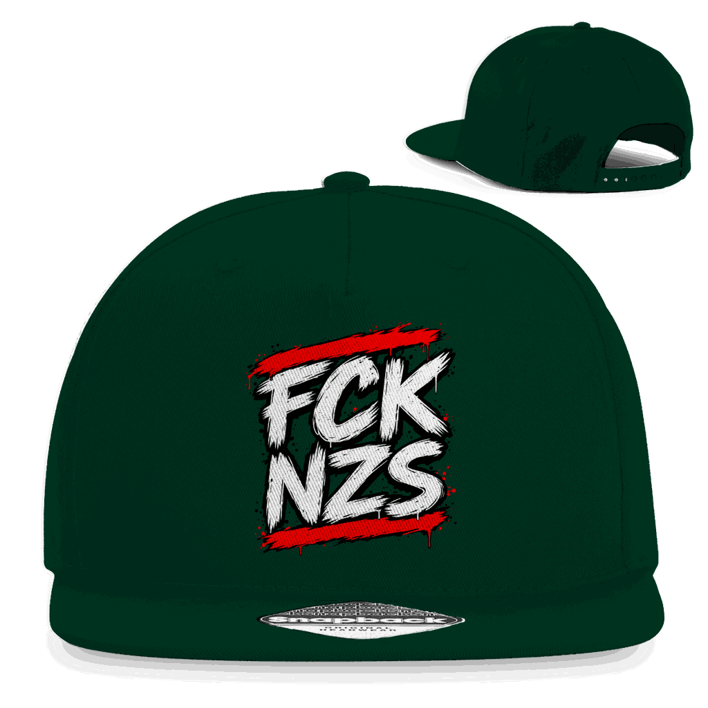 Snapback Rapper Cap - FCK NZS BWR | Division420®