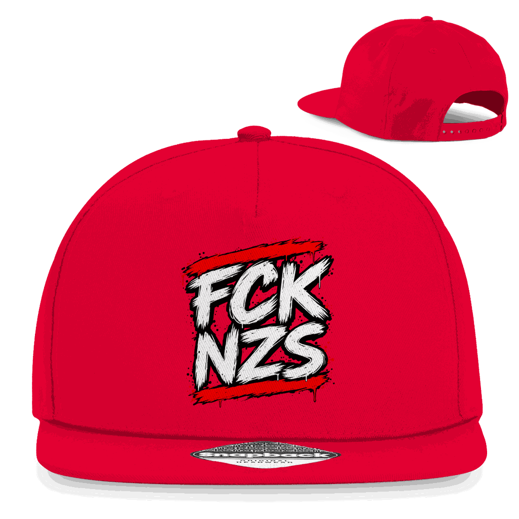 Snapback Rapper Cap - FCK NZS BWR | Division420®