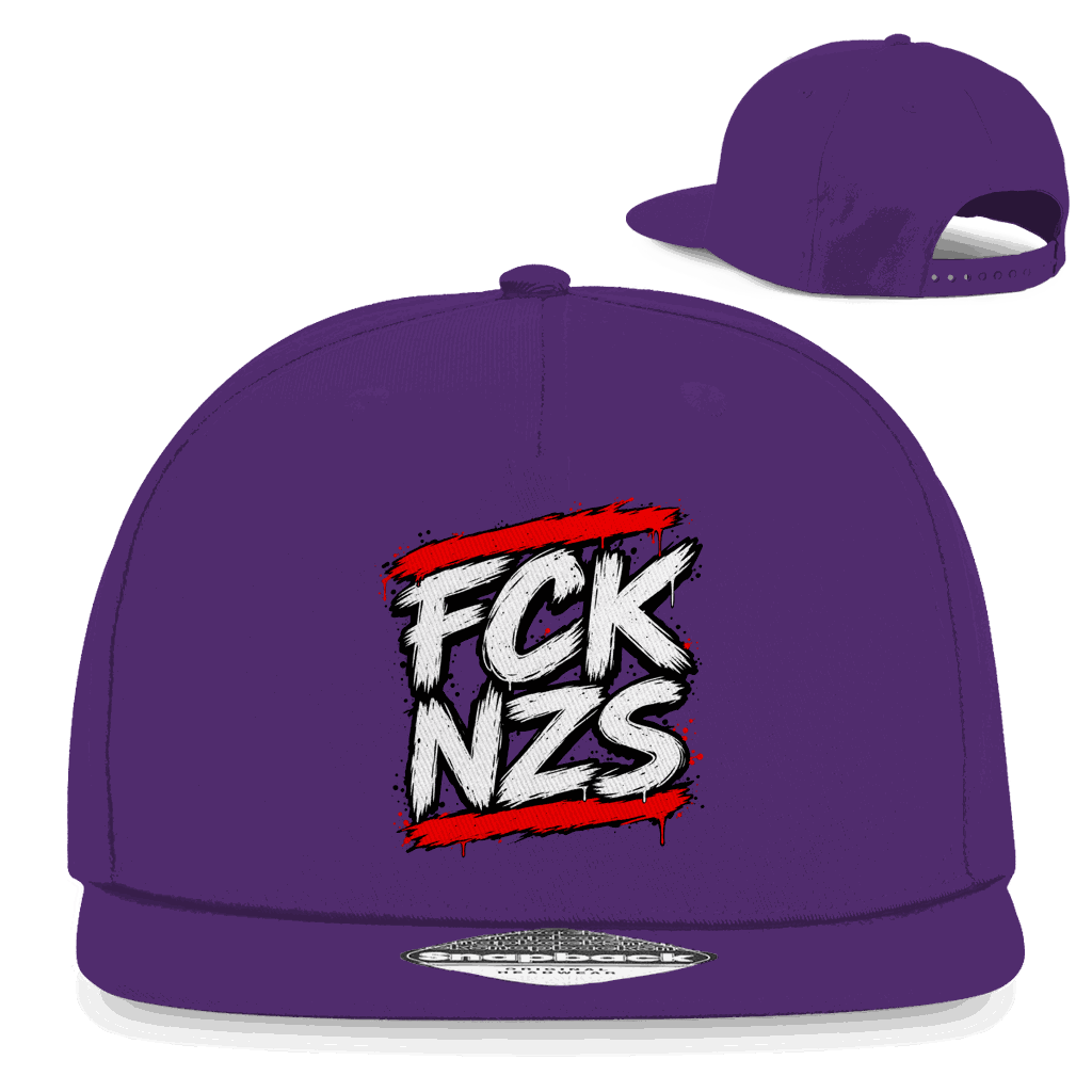Snapback Rapper Cap - FCK NZS BWR | Division420®