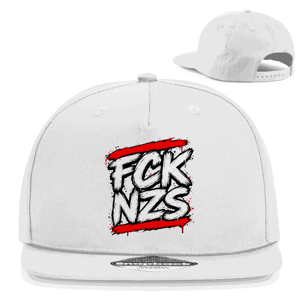 Snapback Rapper Cap - FCK NZS BWR | Division420®