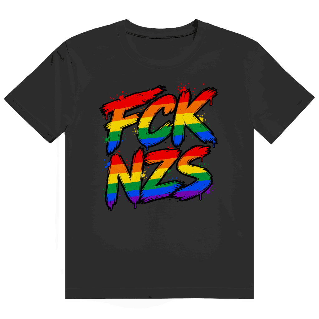 Heavy Cotton T-Shirt - Regenbogen FCK NZS | Division420®