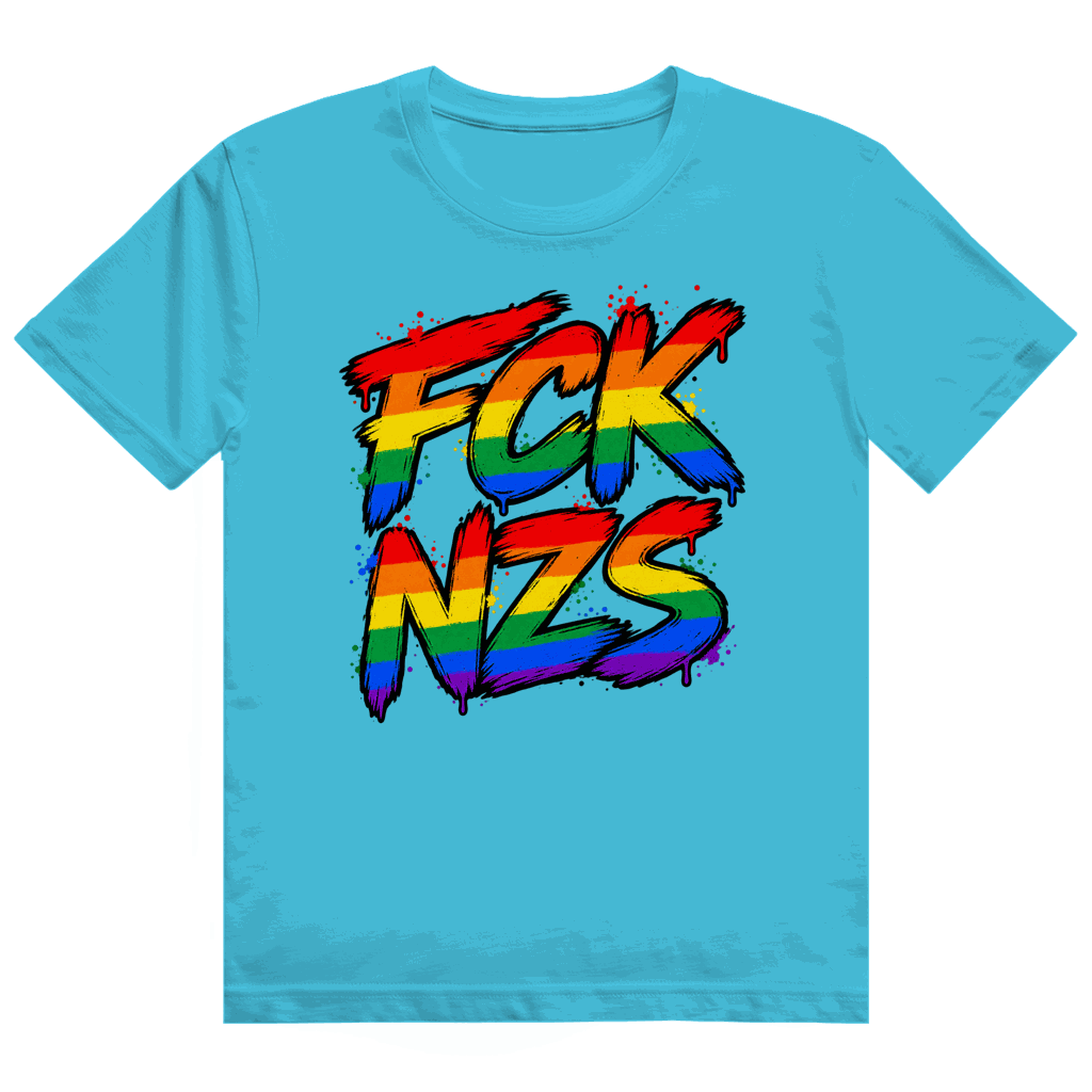 Heavy Cotton T-Shirt - Regenbogen FCK NZS | Division420®