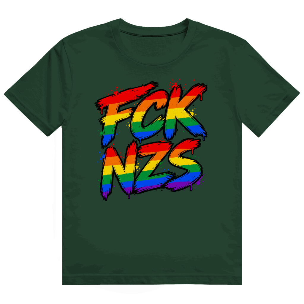 Heavy Cotton T-Shirt - Regenbogen FCK NZS | Division420®