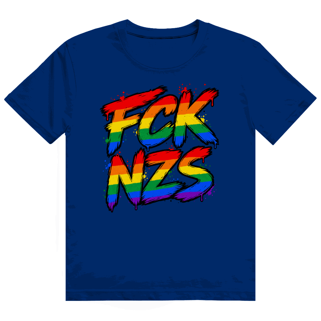 Heavy Cotton T-Shirt - Regenbogen FCK NZS | Division420®