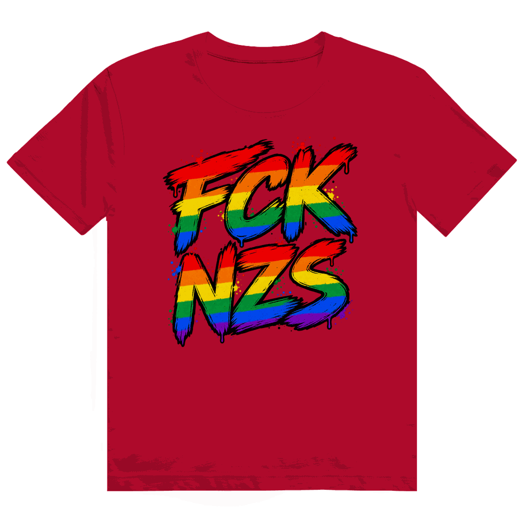 Heavy Cotton T-Shirt - Regenbogen FCK NZS | Division420®
