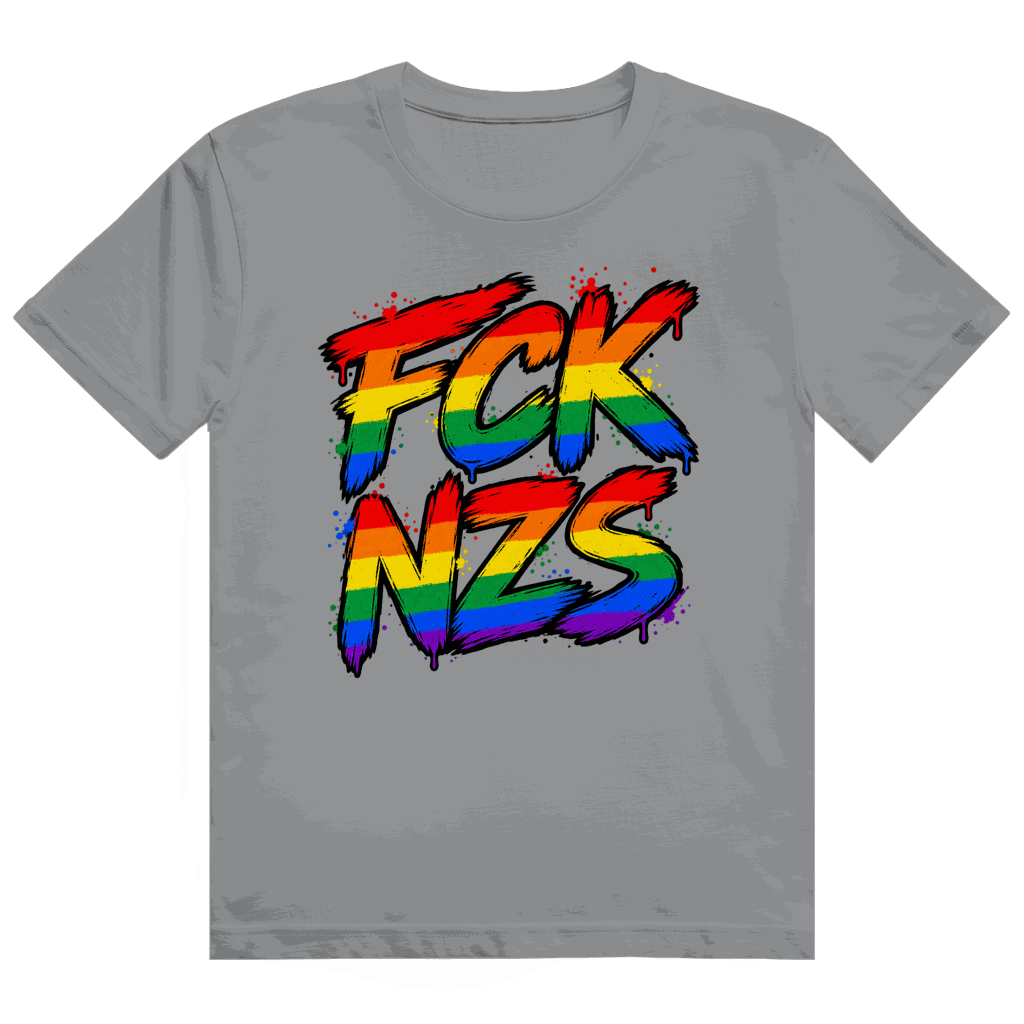 Heavy Cotton T-Shirt - Regenbogen FCK NZS | Division420®