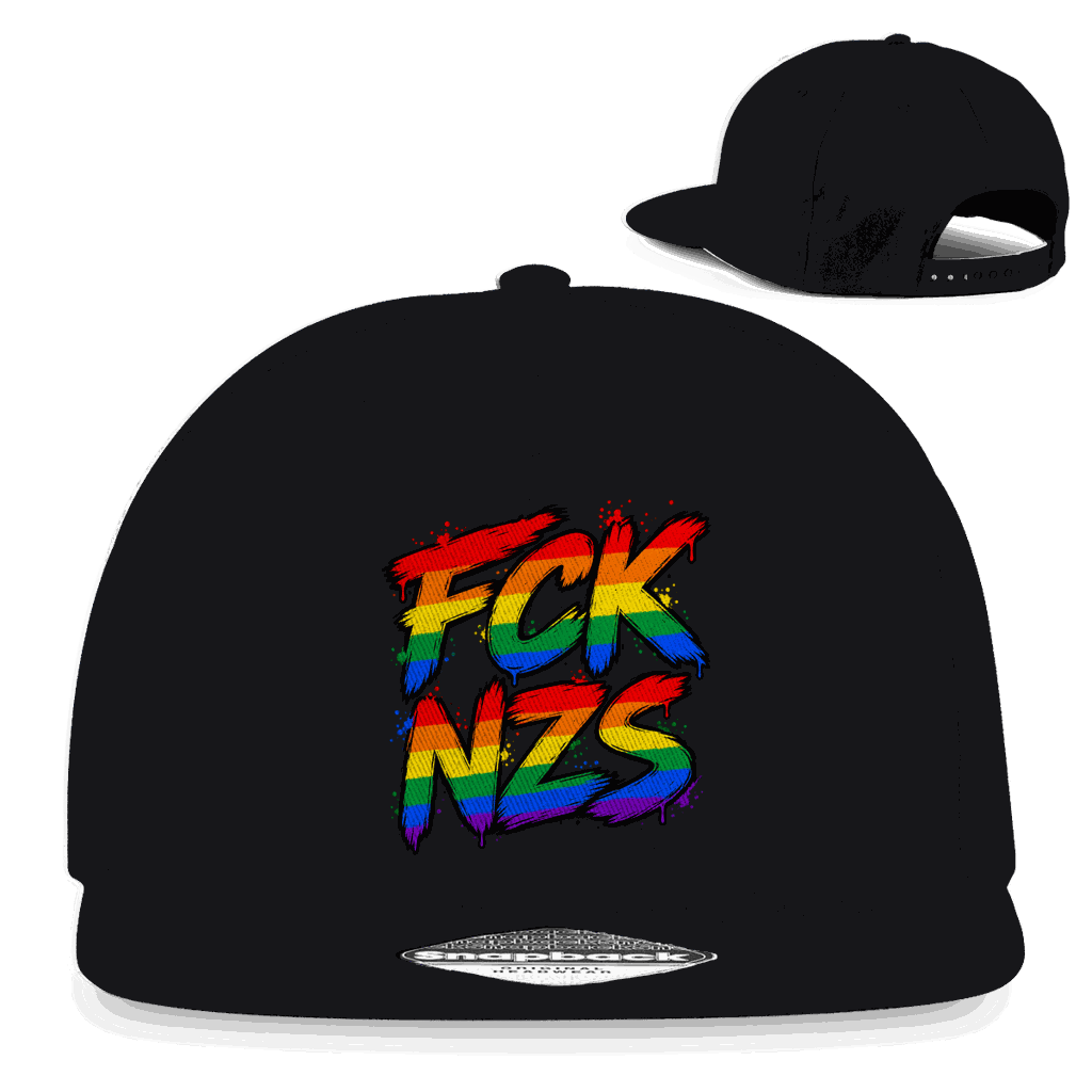 Snapback Rapper Cap - Regenbogen FCK NZS | Division420®