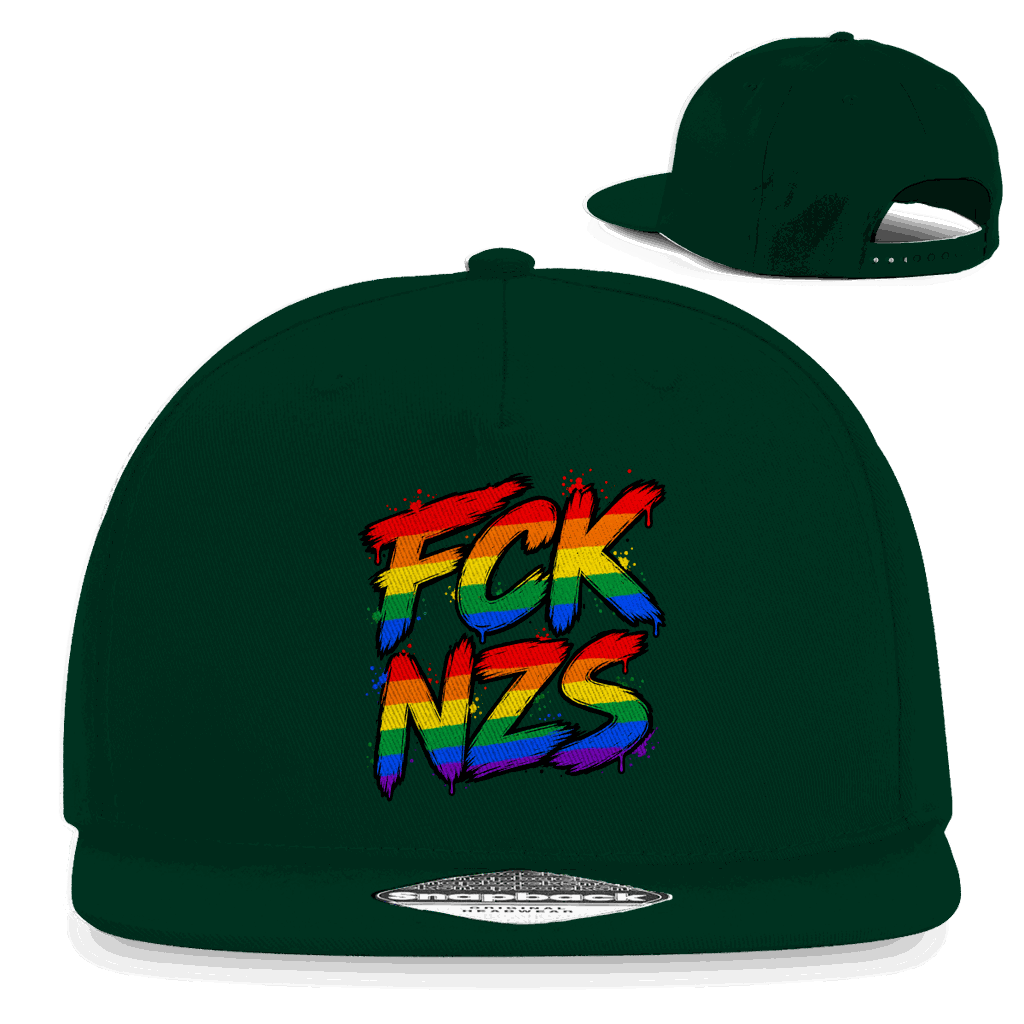 Snapback Rapper Cap - Regenbogen FCK NZS | Division420®