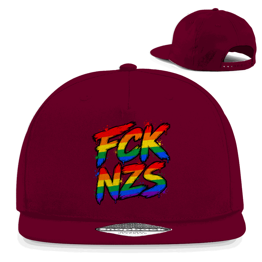Snapback Rapper Cap - Regenbogen FCK NZS | Division420®