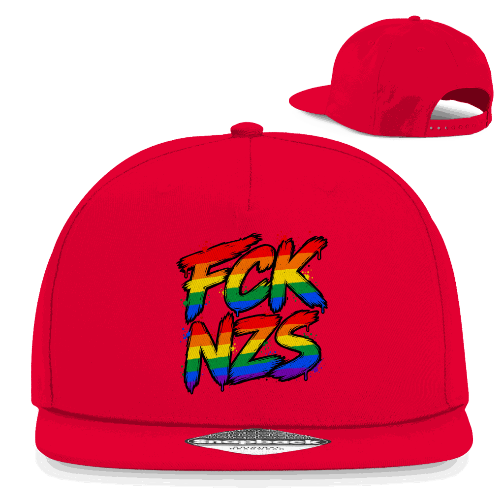 Snapback Rapper Cap - Regenbogen FCK NZS | Division420®