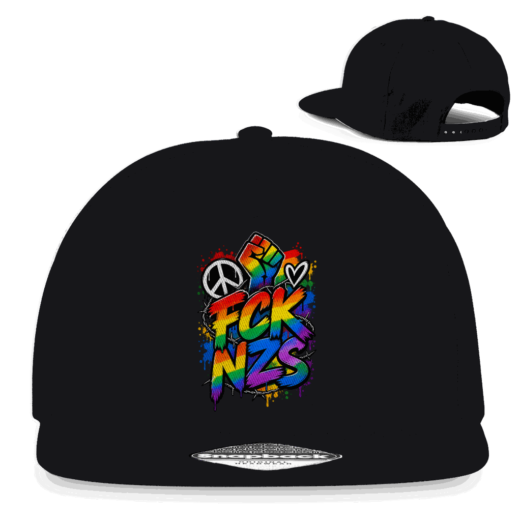 Snapback Rapper Cap - FCK NZS Art Print | Division420®