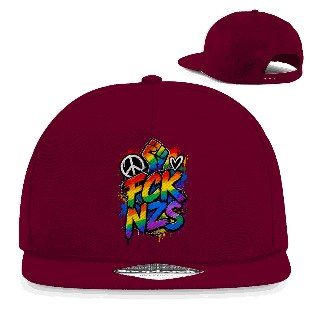 Snapback Rapper Cap - FCK NZS Art Print | Division420®