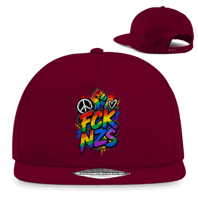 Snapback Rapper Cap - FCK NZS Art Print | Division420®