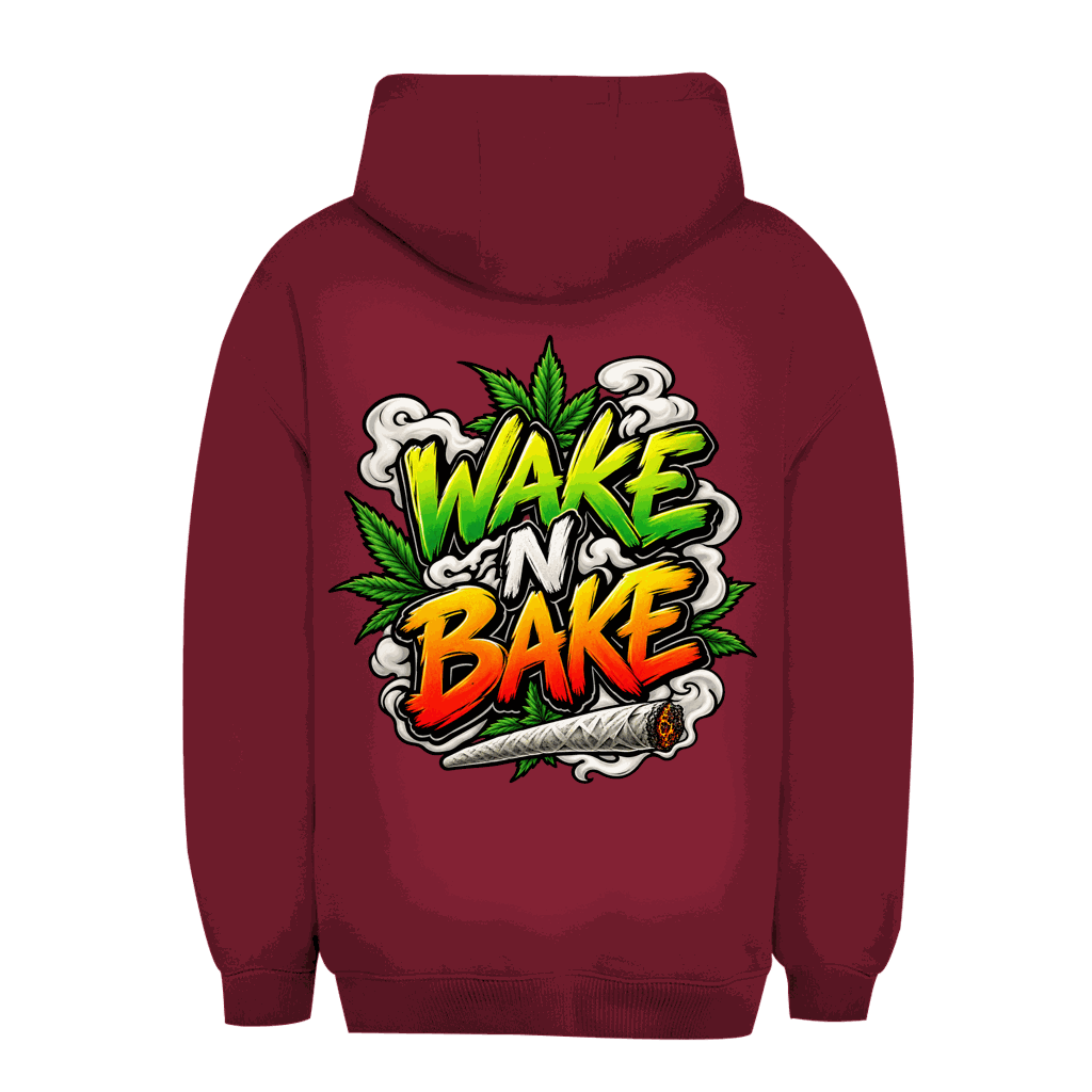 Unisex Oversize Hoodie - Wake N Bake | Division420®