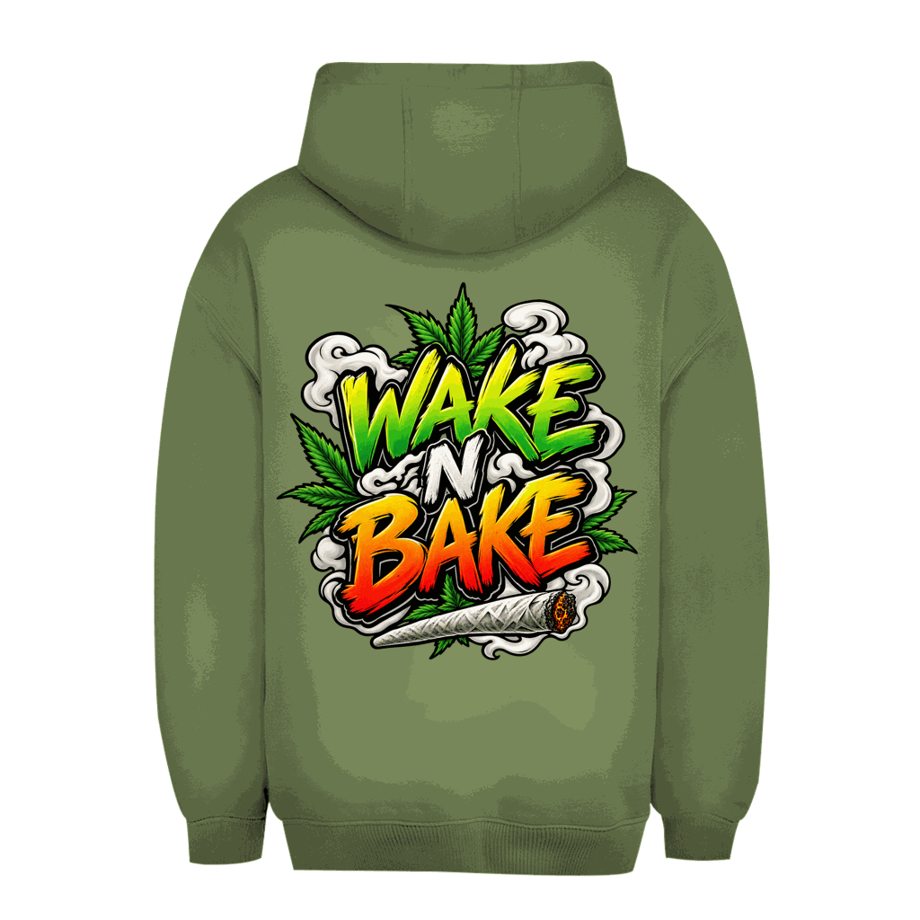 Unisex Oversize Hoodie - Wake N Bake | Division420®