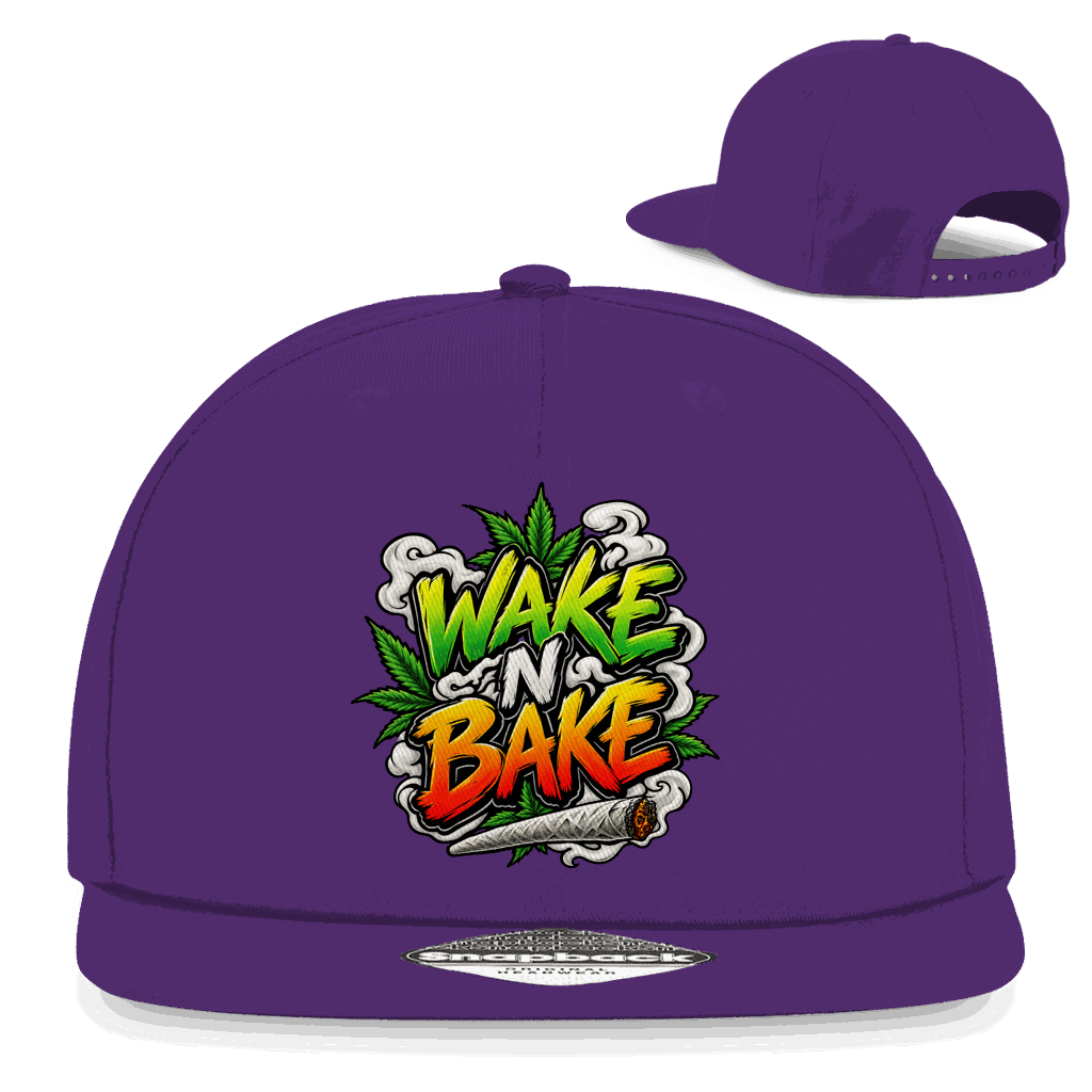 Snapback Rapper Cap - Wake N Bake | Division420®