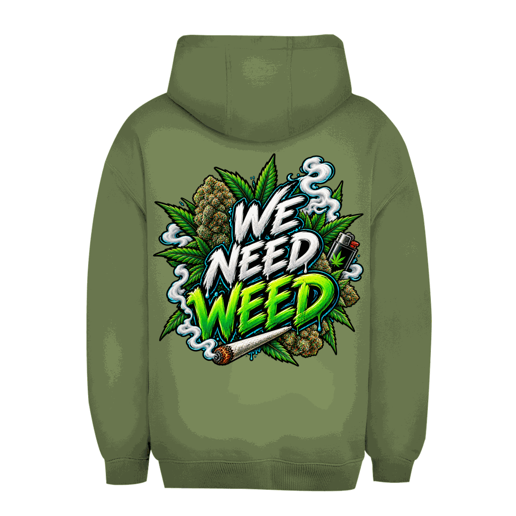 Unisex Oversize Hoodie - We need Weed | Division420®