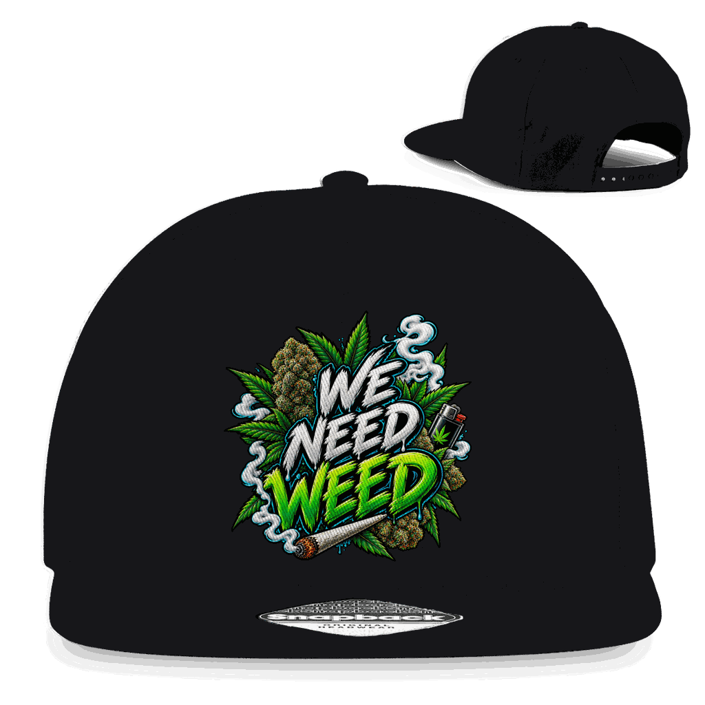 Snapback Rapper Cap - We need Weed | Division420®