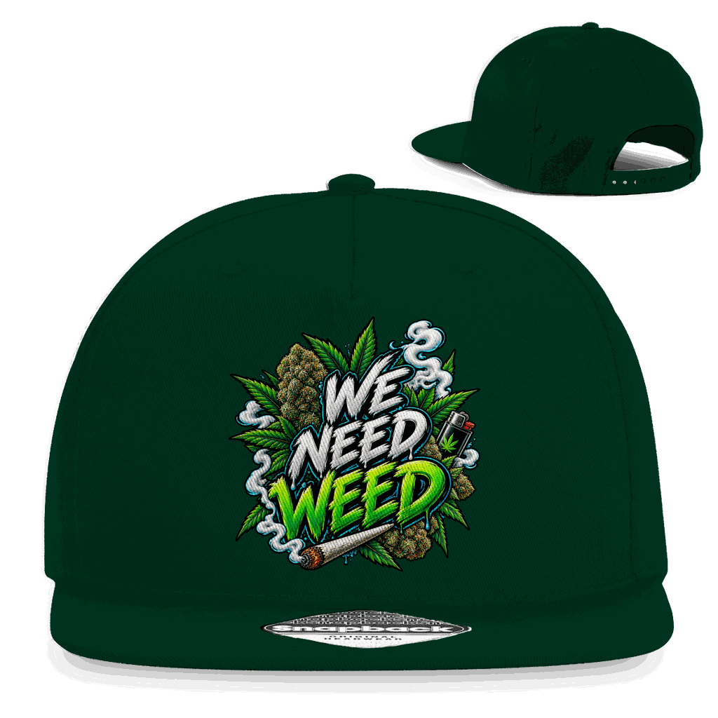 Snapback Rapper Cap - We need Weed | Division420®