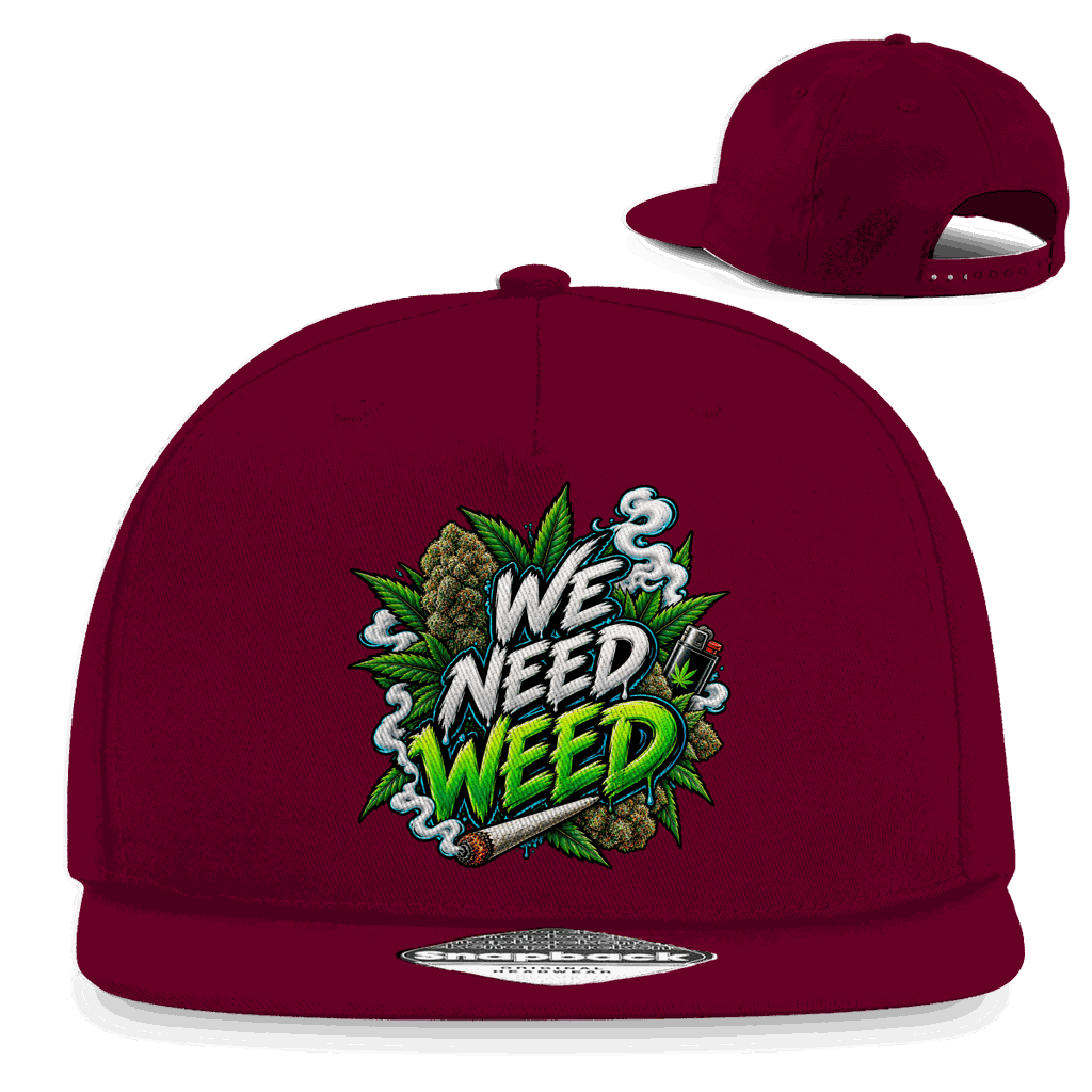 Snapback Rapper Cap - We need Weed | Division420®