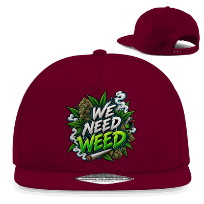 Snapback Rapper Cap - We need Weed | Division420®