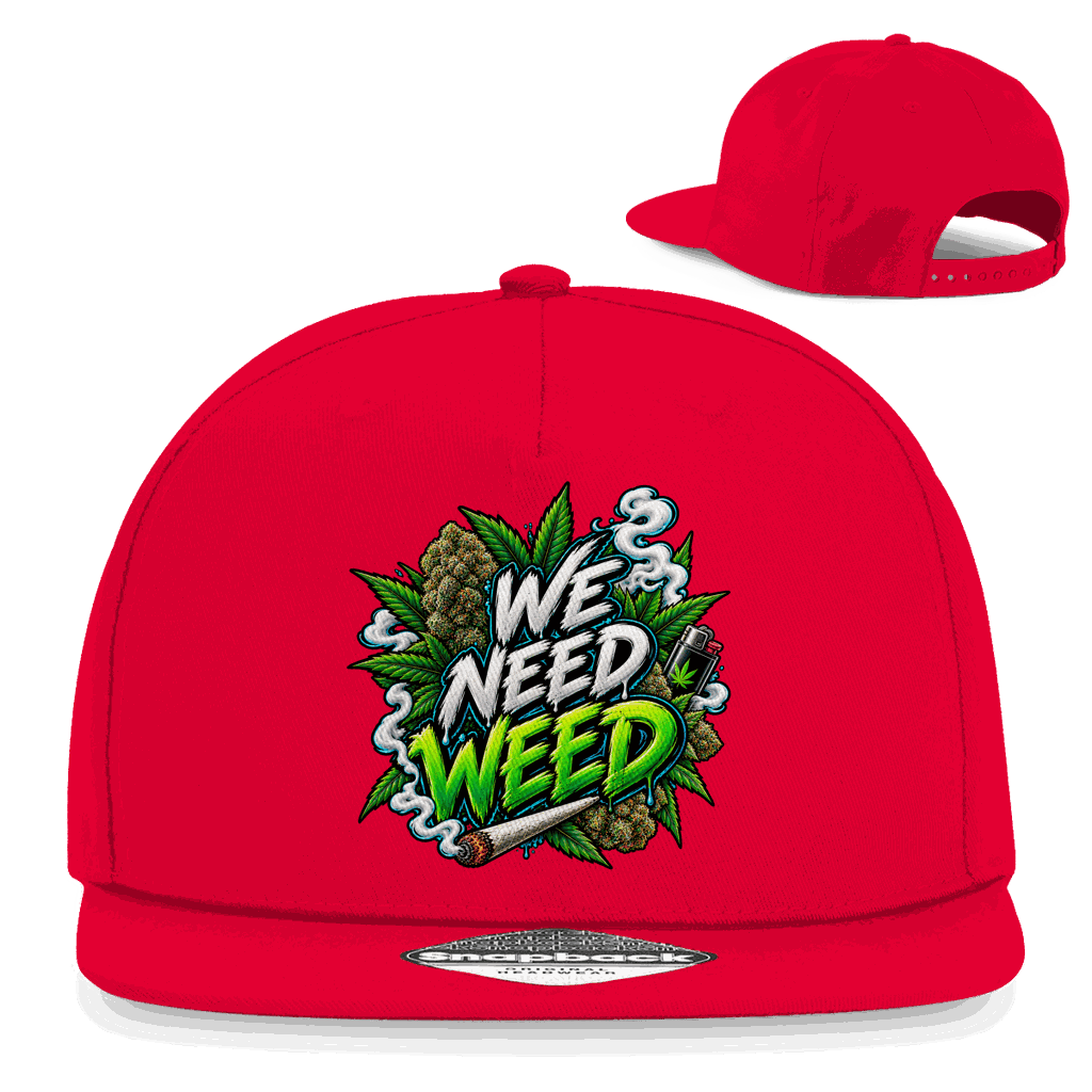 Snapback Rapper Cap - We need Weed | Division420®