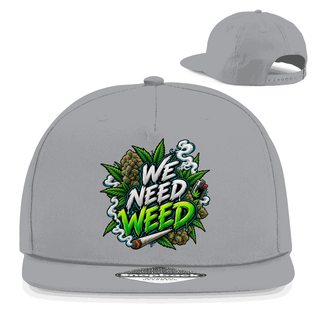 Snapback Rapper Cap - We need Weed | Division420®