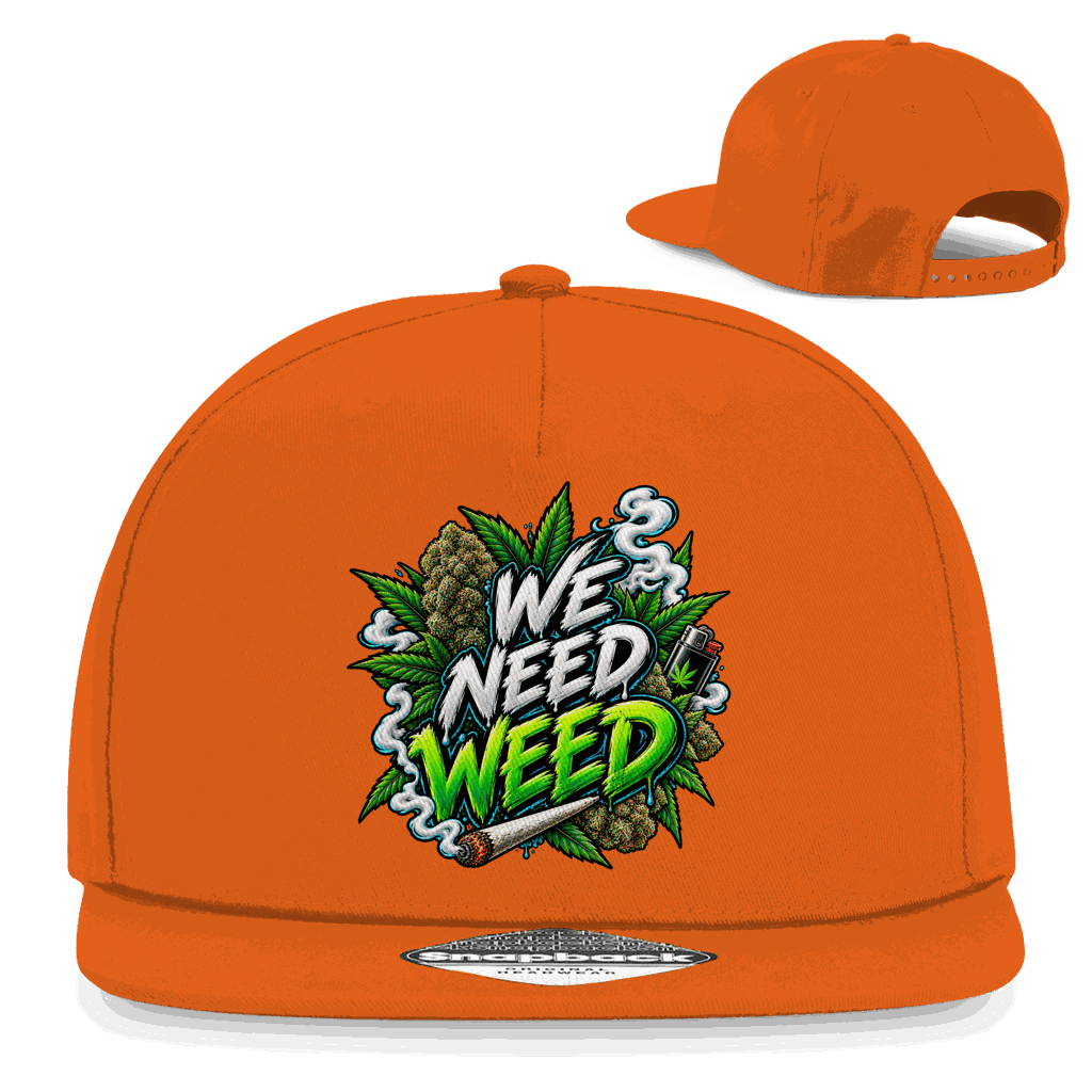 Snapback Rapper Cap - We need Weed | Division420®