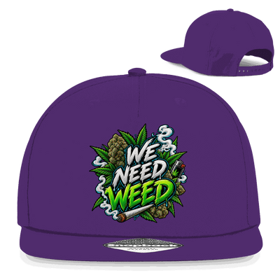 Snapback Rapper Cap - We need Weed | Division420®