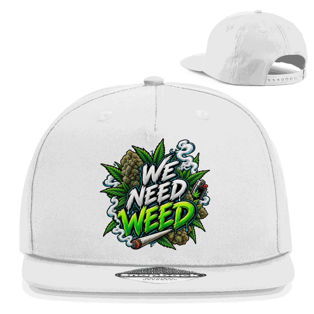 Snapback Rapper Cap - We need Weed | Division420®
