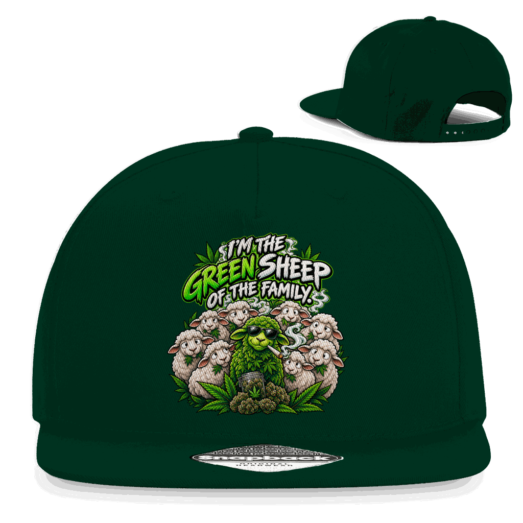 Snapback Rapper Cap - Im the green Sheep | Division420®