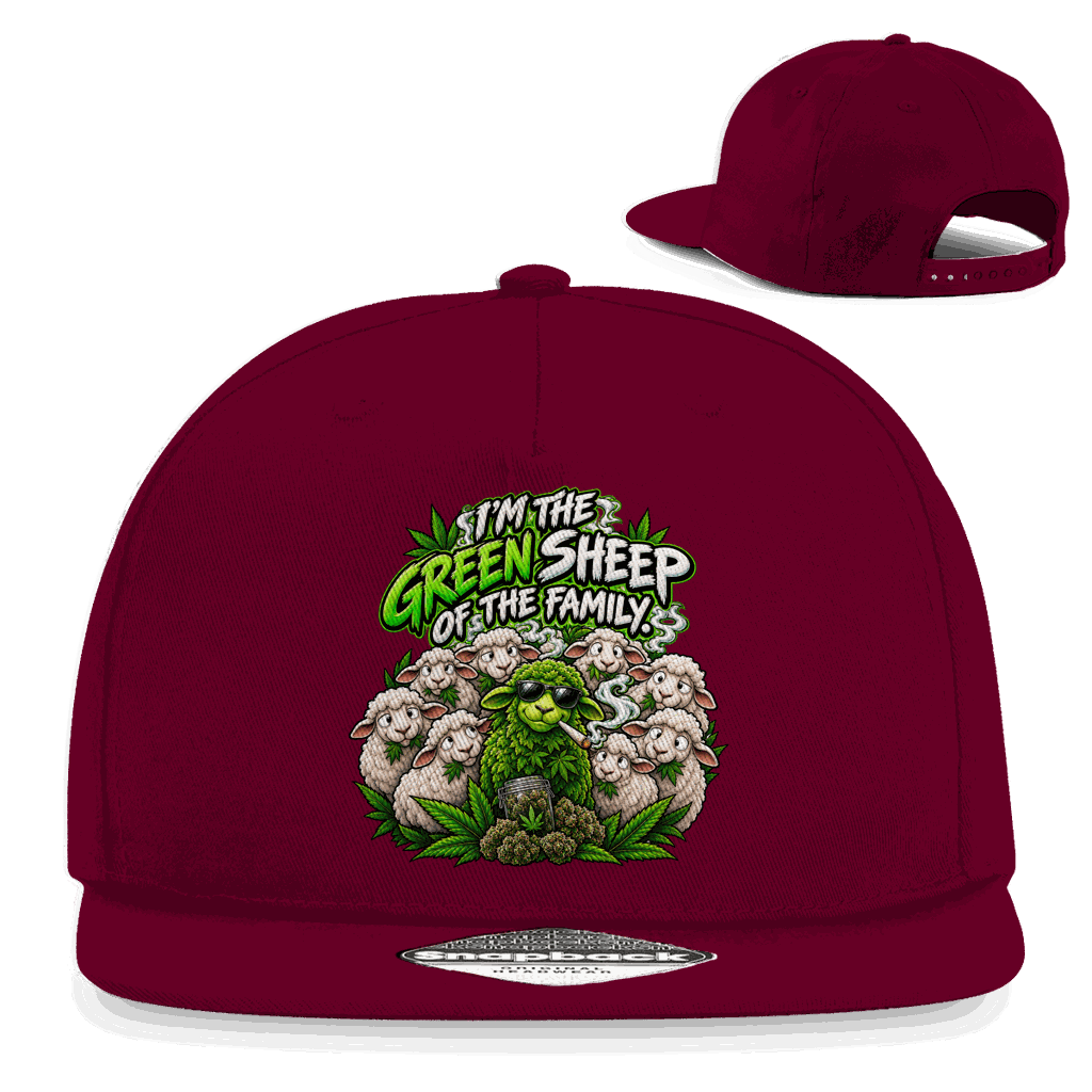 Snapback Rapper Cap - Im the green Sheep | Division420®