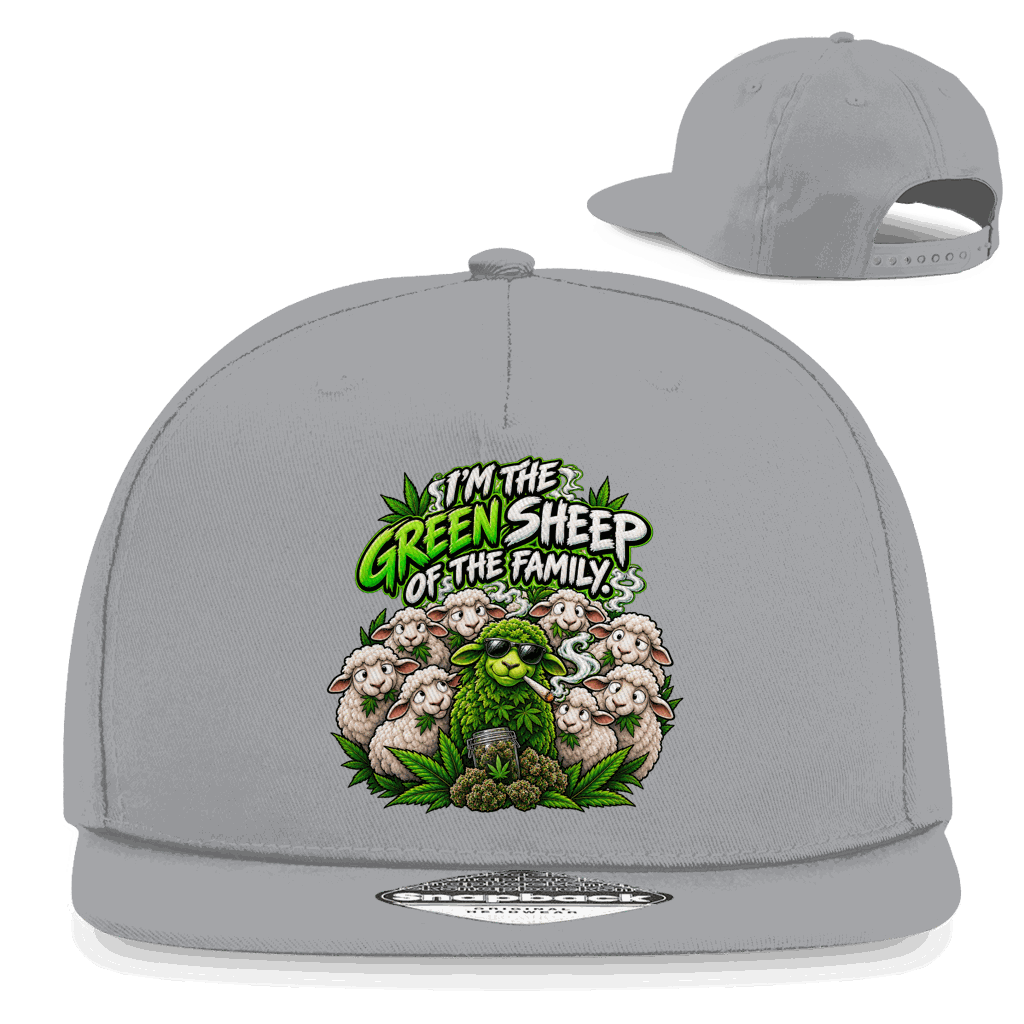 Snapback Rapper Cap - Im the green Sheep | Division420®